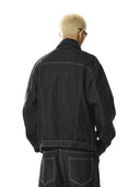 Black Multi Pockets Denim Jacket | Inflation Streetwear INFLATION