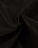 dark brown suede fabric texture close-up
