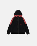 Plaid Panel Zip-Up Hoodie | Inflation Streetwear