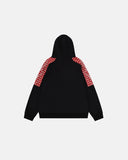 Plaid Panel Zip-Up Hoodie | Inflation Streetwear
