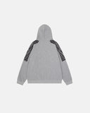 Plaid Panel Zip-Up Hoodie | Inflation Streetwear