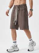 Double Waist Acid Wash Sweat Shorts | Inflation Streetwear INFLATION