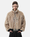 Reversible Leopard Faux Fur Bomber Jacket | Inflation Streetwear
