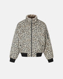 Reversible Leopard Faux Fur Bomber Jacket | Inflation Streetwear