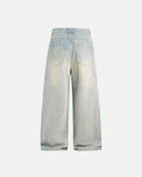 Washed Rhinestone Baggy Jeans | Inflation Streetwear INFLATION