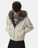 Faux Fur Hooded Bomber Jacket | Inflation Streetwear