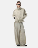Suede Faux Fur Padded Jacket | Inflation Streetwear