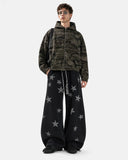 Rhinestone Star Barrel Sweatpants | Inflation Streetwear