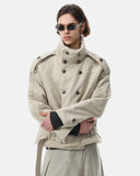 Suede Faux Fur Padded Jacket | Inflation Streetwear
