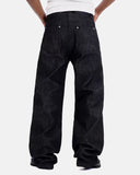 Button Detail Raw Baggy Jeans | Inflation Streetwear INFLATION