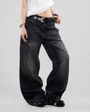 Retro Washed Wide-Leg Jeans | Inflation Streetwear INFLATION