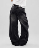 Retro Washed Wide-Leg Jeans | Inflation Streetwear INFLATION