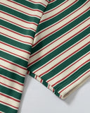 Asymmetric Polo Collar Striped T-Shirt | Inflation Streetwear