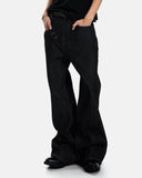 Asymmetric Buttons Bootcut Jeans | Inflation Streetwear INFLATION