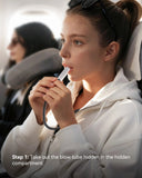 2-in-1 Travel Hoodie with Inflatable Neck Pillow | Inflation Streetwear INFLATION