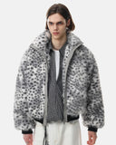 Leopard Faux Fur Bomber Jacket | Inflation Streetwear