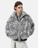 Leopard Faux Fur Bomber Jacket | Inflation Streetwear