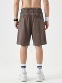 Double Waist Acid Wash Sweat Shorts | Inflation Streetwear INFLATION