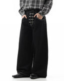 Raw Metal Clasp Baggy Jeans | Inflation Streetwear INFLATION