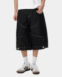 Deconstructed Raw Denim Jorts | Inflation Streetwear INFLATION