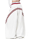 Grey Striped Baggy Sweatpants | Inflation Streetwear INFLATION