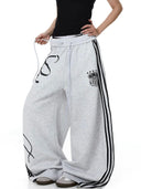 Script Stripe Baggy Sweatpants| Inflation Streetwear INFLATION