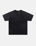 Washed Rhinestone Flame Boxy T-Shirt | Inflation Streetwear