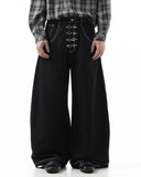 Raw Metal Clasp Baggy Jeans | Inflation Streetwear INFLATION