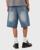 Distressed Washed Knee-Length Jorts | Inflation Streetwear INFLATION