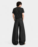 Button Detail Deconstructed Raw Baggy Jeans | Inflation Streetwear INFLATION