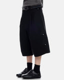 Pleated Cinch Back Tailored Shorts | Inflation Streetwear INFLATION
