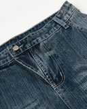 Textured Bamboo Weave Denim Jeans | Inflation Streetwear INFLATION