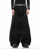 Contrast Stitch Barrel Jeans | Inflation Streetwear INFLATION