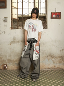 Distressed Reverse Design Baggy Jeans | Inflation Streetwear INFLATION