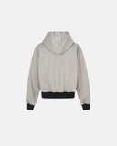 Star Trim Graphic Boxy Zip Up Hoodie | Inflation Streetwear