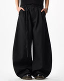 Rope Belt Wide Leg Tailored Pants | Inflation Streetwear INFLATION