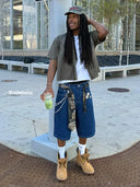 INFLATION Vintage Straight Washed Jorts INFLATION