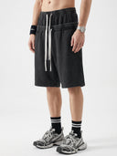 Double Waist Acid Wash Sweat Shorts | Inflation Streetwear INFLATION