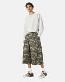 Embroidered Camo Cargo Longline Shorts | Inflation Streetwear INFLATION