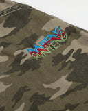 Embroidered Camo Cargo Longline Shorts | Inflation Streetwear INFLATION