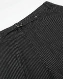 Striped Button Fly Baggy Jorts | Inflation Streetwear INFLATION
