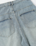 Asymmetric Button Baggy Jeans | Inflation Streetwear INFLATION
