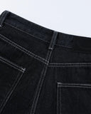 Buckle Detail Raw Denim Jorts | Inflation Streetwear INFLATION