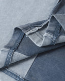 Patchwork Washed Boxy Cropped T-Shirt | Inflation Streetwear INFLATION