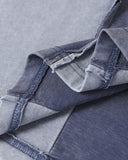 Patchwork Washed Boxy Cropped T-Shirt | Inflation Streetwear