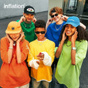 INFLATION Multicolors Cotton Tees INFLATION