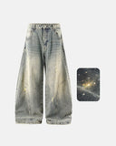 Colorful Rhinestones Ripped Baggy Jeans | Inflation Streetwear INFLATION