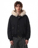Leopard Faux Fur Lined Cropped Padded Jacket | Inflation Streetwear INFLATION