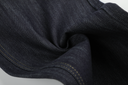 Size chart for raw denim contrast stitch wide leg jeans